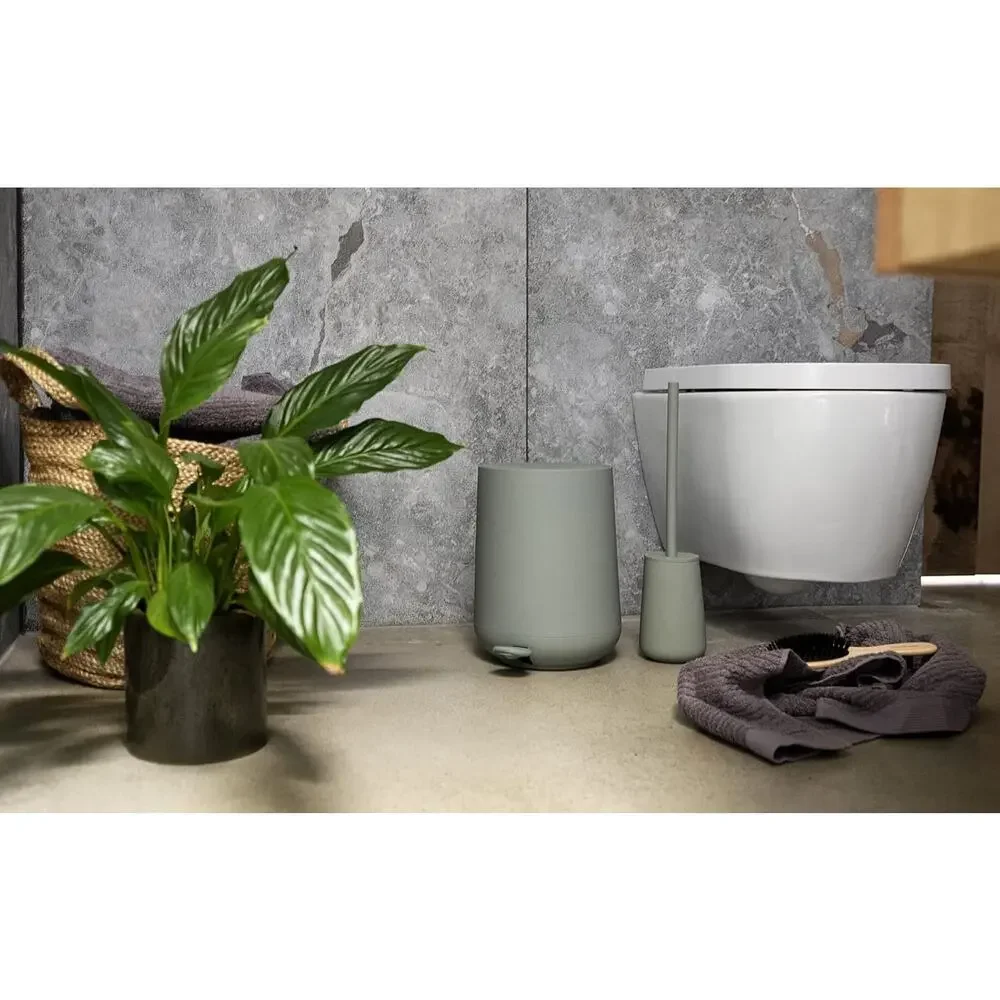 GRAY Zone Modern Elegance Nova Bathroom Cosmetic Pedal Bin Waste Sleek Design